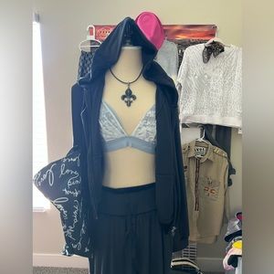 An all Victoria Secret outfit, brand new with only bra thats gently used.